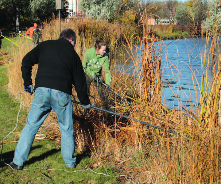 Faculty, students join forces to clean up coulee