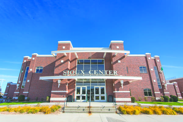 The Betty Englestad Sioux Center is where volleyball and basketball are played. Photo by The Dakota Student/ File photo