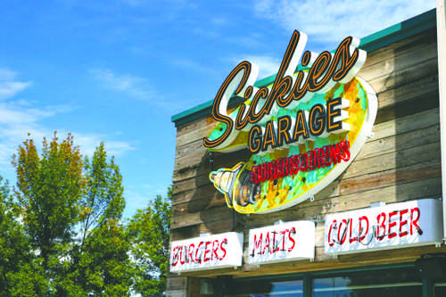 Sickies Garage, a local chain known for their unique and hearty burgers, opened on Monday, September 19, 2016.