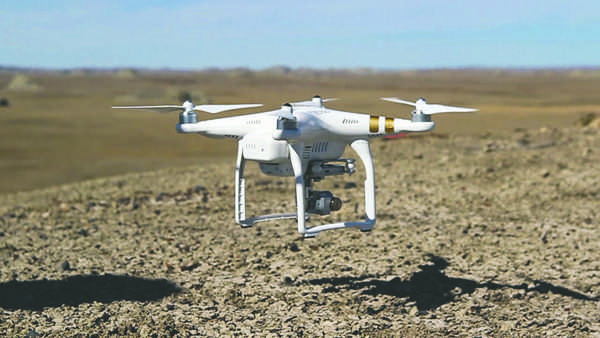 UAVs such as the DJI3 Phantom Professional are flown by students in the UAS program but they lacked business classes tailored to their field. Photo by Alex Aman/ Sandbagger News