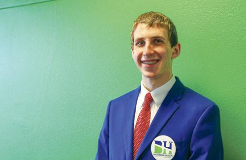 Cole Bachmeier is running for UND student president with Erik Hanson as his vice president. Daniel Yun/ Dakota Student