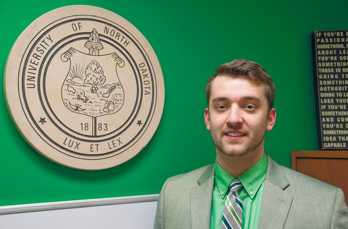 Blake Andert is running for UND student president with Nico Hanson as his vice president running mate.