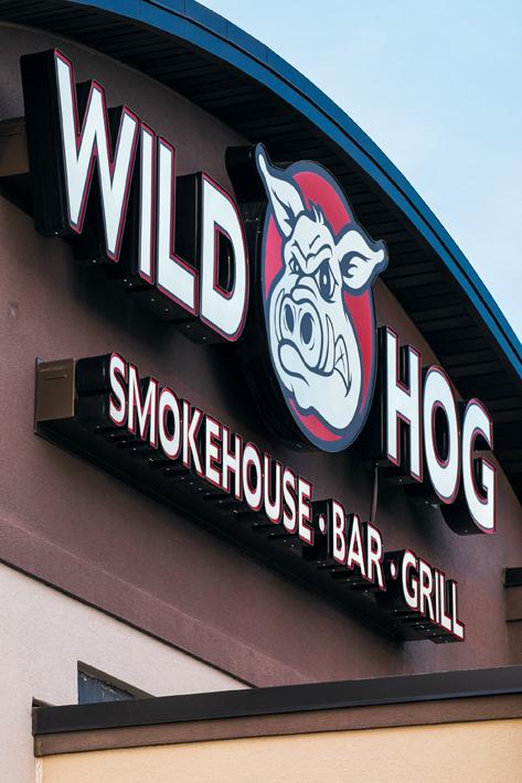 The Wild Hog Smokehouse, Bar and Grill, located at 4401 44th Ave S. in south Grand Forks, serves a wide variety of food, with ribs and wings being their specialty.