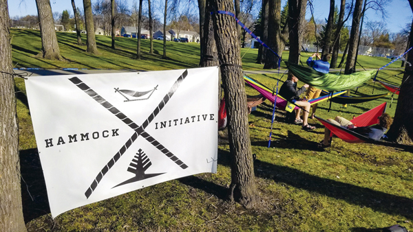 The UND Hammock Initiative held their first outing on Friday, April 21