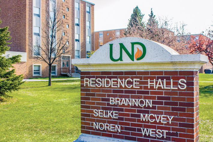 Brannon, Selke, McVey, Noren and West are residence halls west of the English Coulee on campus.