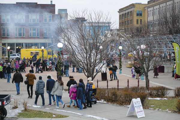 The HollyDazzle Festival of Lights kicked off Sunday afternoon in Grand Forks Town Square.