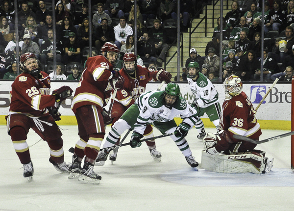 UND faced the Denver Pioneers this past weekend in a home series that resulted in two overtime ties. 