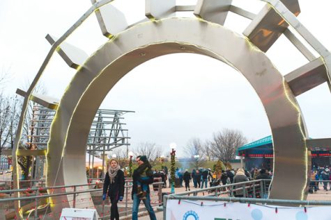 Despite frigid temperatures, the Grand Forks community offers outdoor events during the fall and winter months such as the Holly Dazzle Festival of Lights. Nick Nelson / Dakota Student
