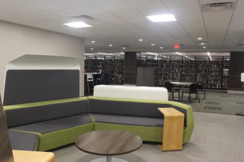 Coaches in the Chester Fritz Library at the University of North Dakota