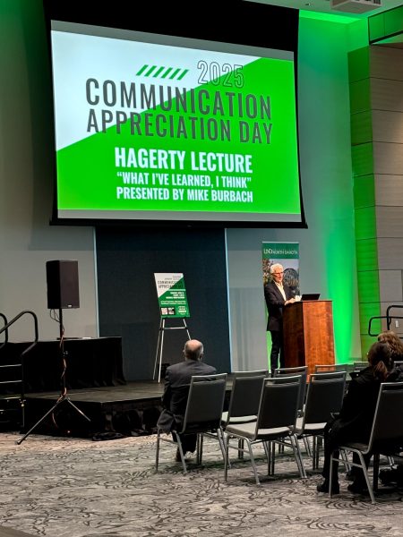 Mike Burbach Presents in the Hagerty Lecture